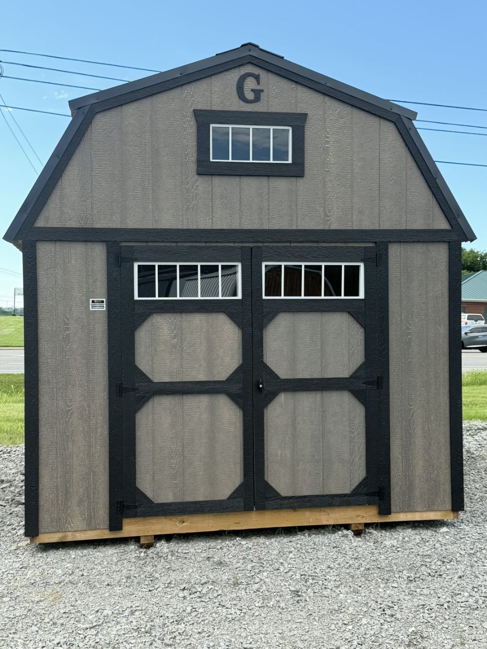 10x12 Lofted Barn available at Middle Tennessee Portable Buildings in Lewisburg Tennessee