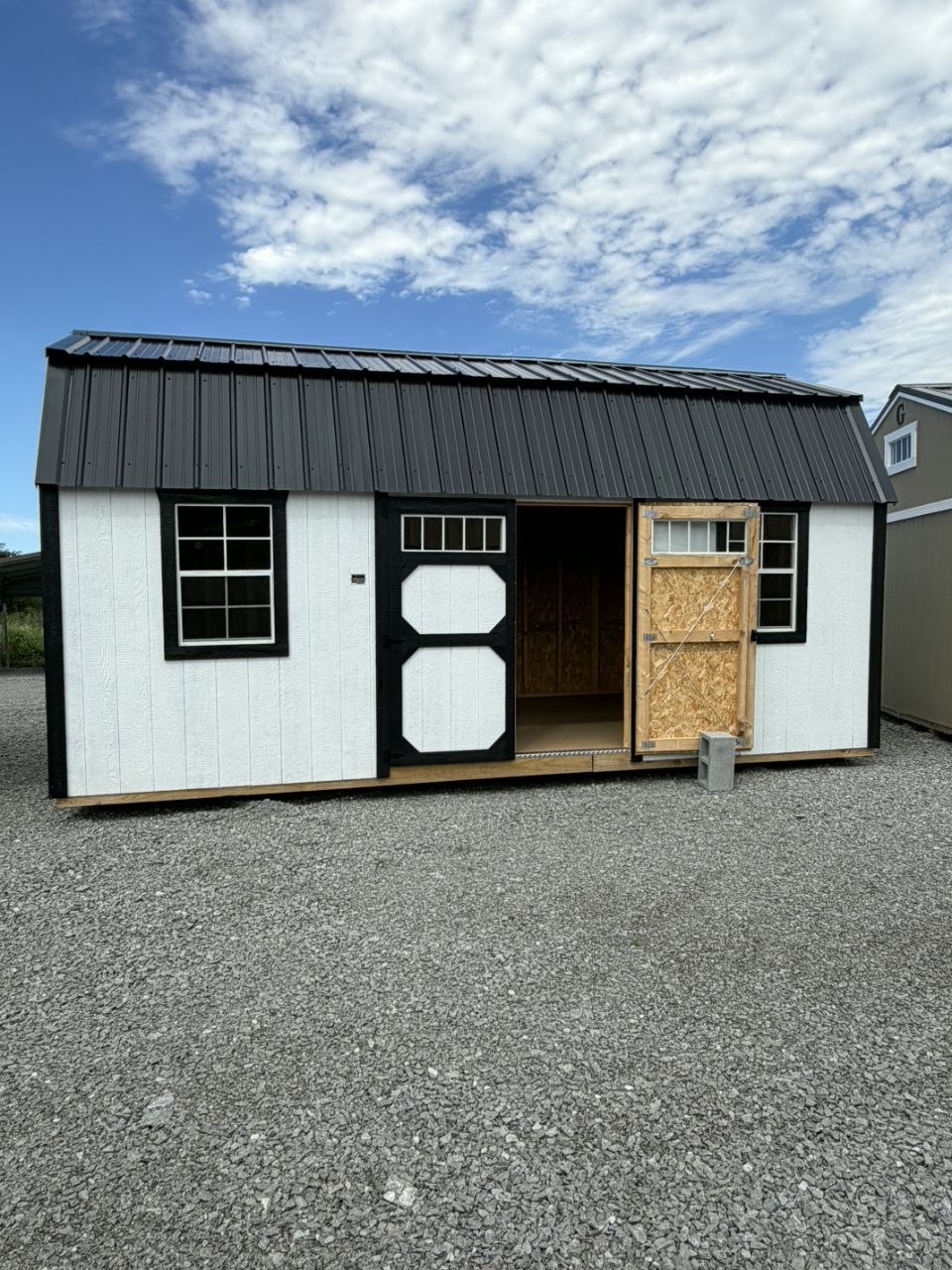 10x20 Double Lofted Barn available at Middle Tennessee Portable Buildings in Lewisburg Tennessee