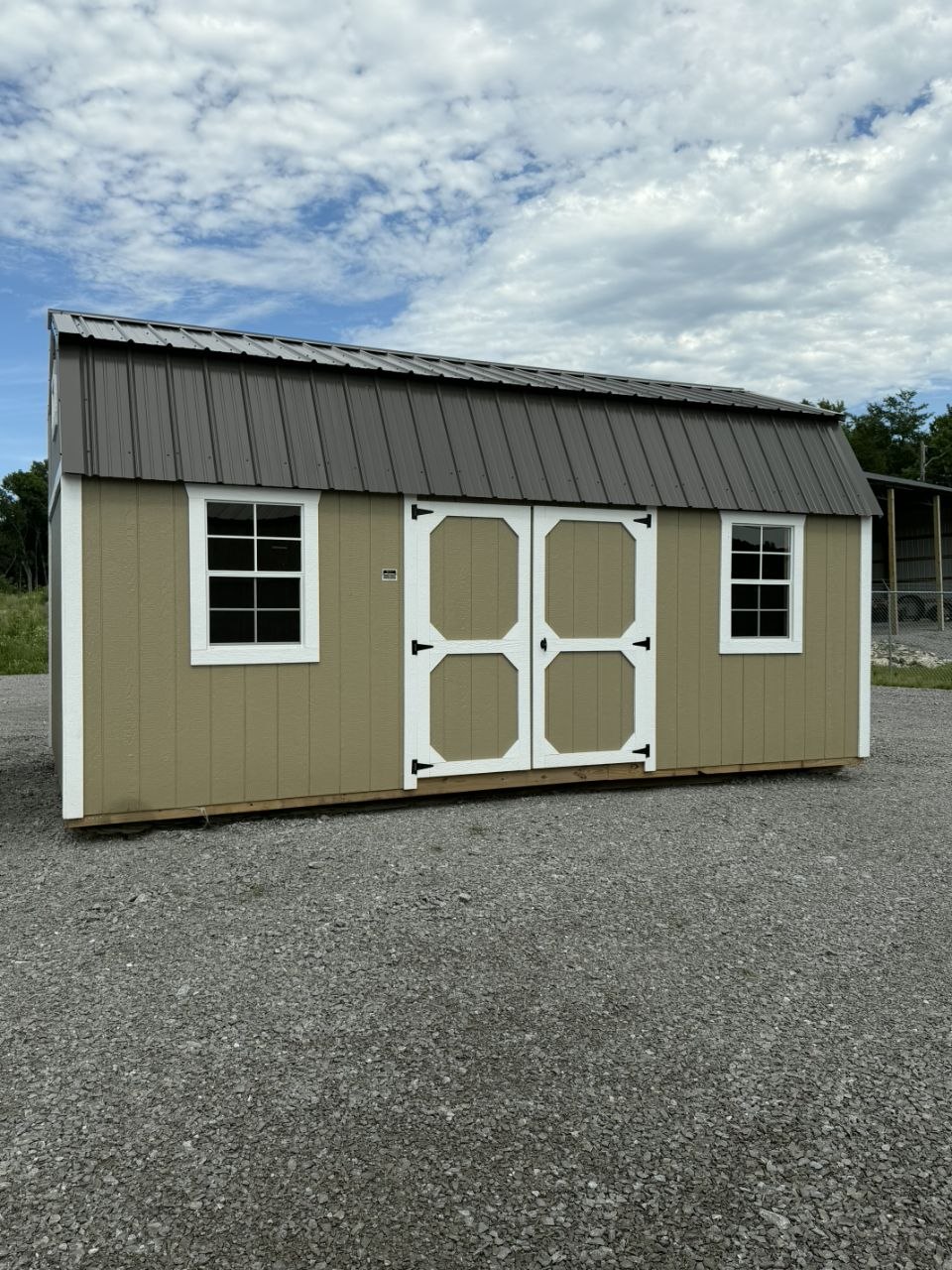12x20 Double Lofted Barn available at Middle Tennessee Portable Buildings in Lewisburg Tennessee